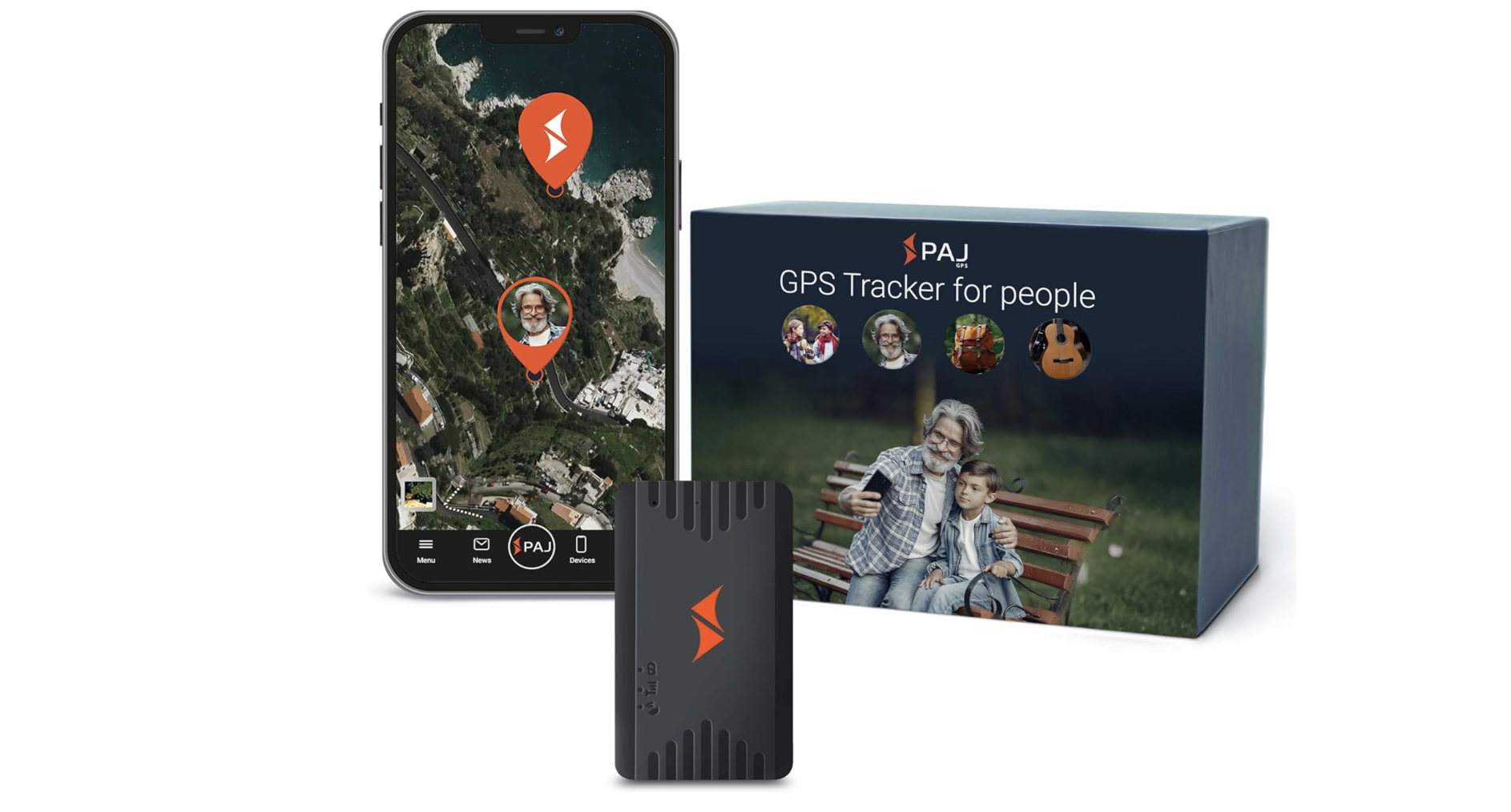 Spy Tec Atlas XL - Rastreador GPS con app movil y montaje magnetico